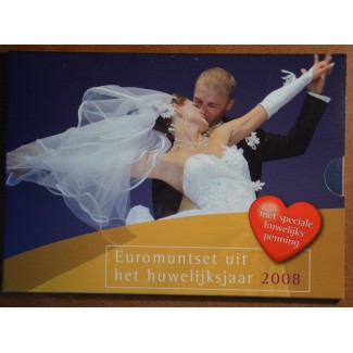 euroerme érme 8 darabos forgalmi sor Hollandia 2008 Esküvői szett (BU)