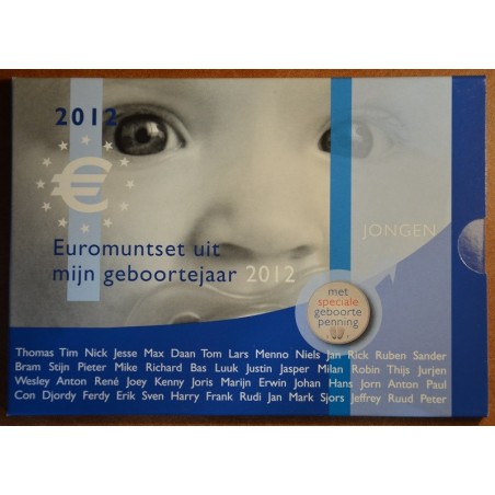 Euromince mince Sada 8 mincí Holandsko 2012 Baby set - Chlapec (UNC)