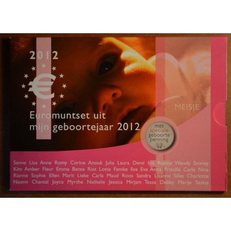 Euromince mince Sada 8 mincí Holandsko 2012 Baby set - Dievčatko (UNC)