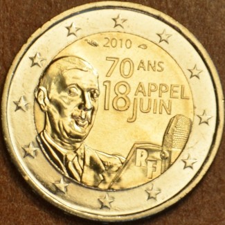 euroerme érme 2 Euro Franciaország - De Gaulle tábornok 1940. júniu...