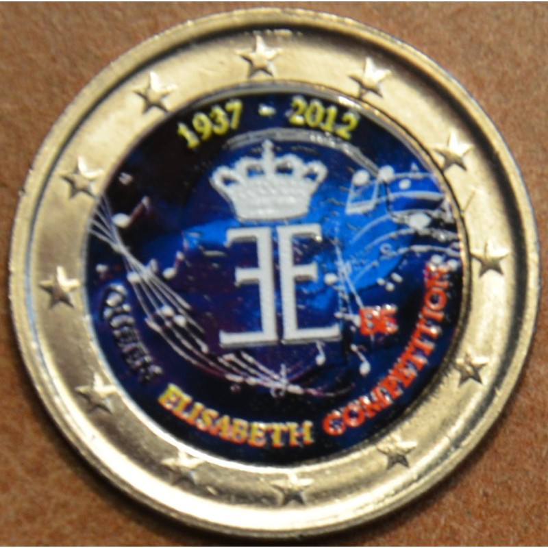Euromince mince 2 Euro Belgicko 2012 - 75. výročie hudobnej súťaže ...