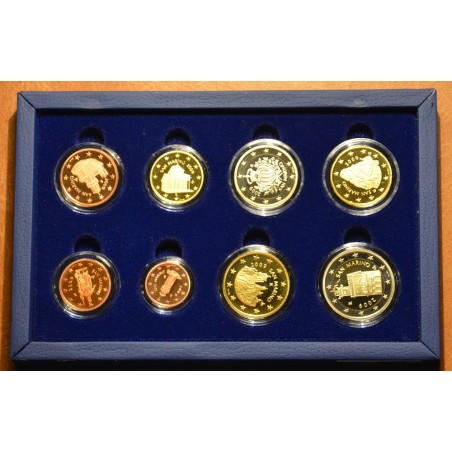 eurocoin eurocoins Set of 8 Euro coins San Marino 2009 (Proof)