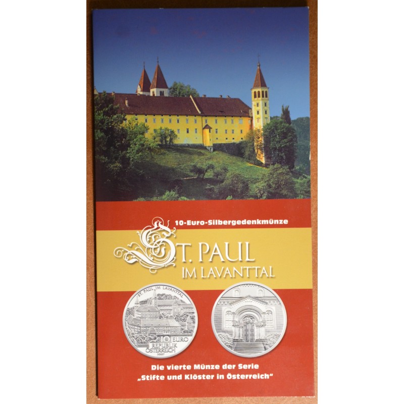 euroerme érme 10 Euro Ausztria 2007 - St. Paul Lavanttalban (BU)