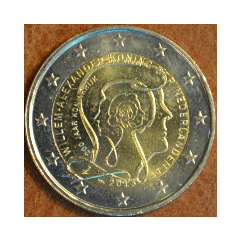 euroerme érme 2 Euro Hollandia 2013 - 200 éves a királyság (UNC)