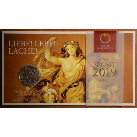 eurocoin eurocoins 5 Euro Austria 2019 New Year coin (BU)