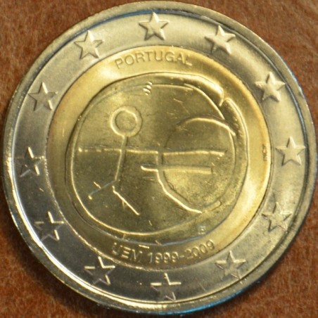 Euromince mince 2 Euro Portugalsko 2009 - 10. výročie hospodárskej ...