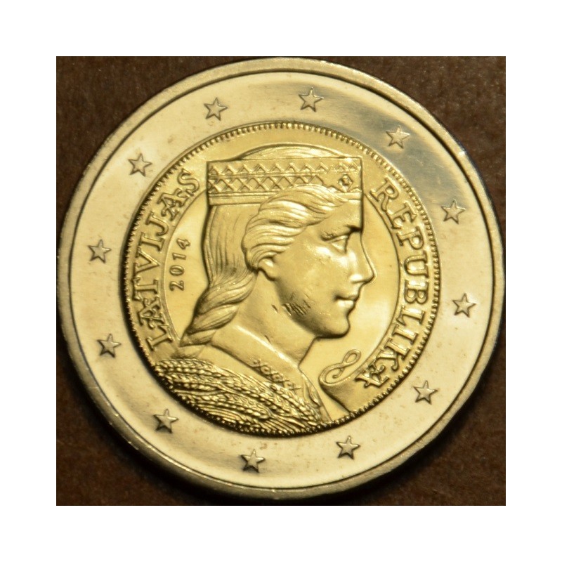 euroerme érme 2 euro Lettország 2014 (UNC)