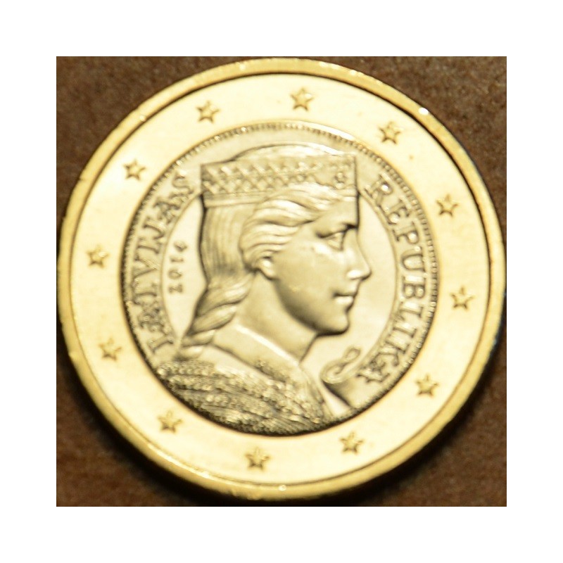 Euromince mince 1 Euro Lotyšsko 2014 (UNC)