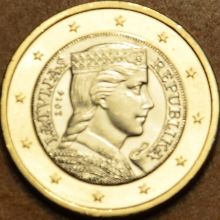 euroerme érme 1 Euro Lettország 2014 (UNC)