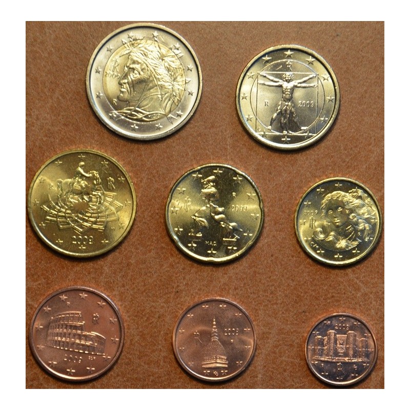 Euromince mince Sada 8 talianskych mincí 2010 (UNC)