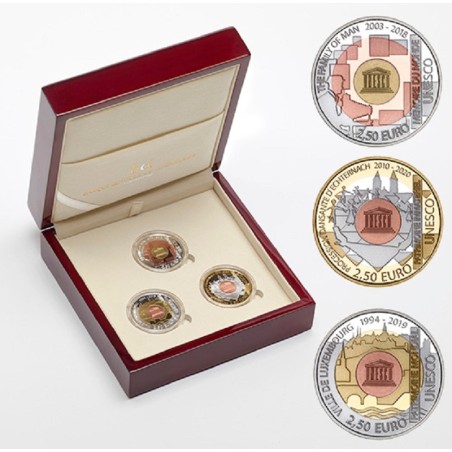Euromince mince 2,5 Euro Luxembursko 2019 Unesco (Proof)