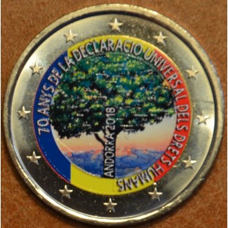 2 Euro Andorra 2018 - 70 years of the Universal Declaration of Human Rights (colored UNC)