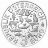 Euromince mince 3 Euro Rakúsko 2019 - Korytnačka (UNC)