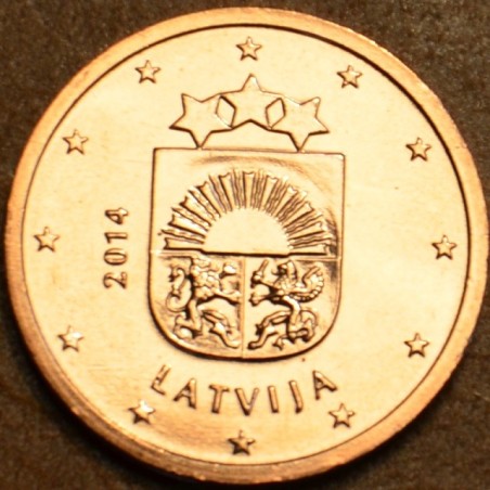 euroerme érme 5 cent Lettország 2014 (UNC)
