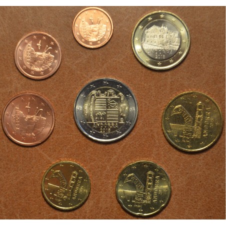 eurocoin eurocoins Set of 8 Euro coins Andorra 2015 (UNC)