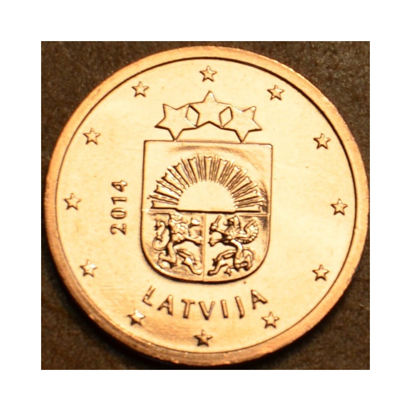 eurocoin eurocoins 1 cent Latvia 2014 (UNC)