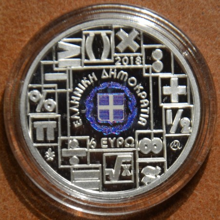 Euromince mince 6 Euro Grécko 2018 - Rok matematiky (Proof)