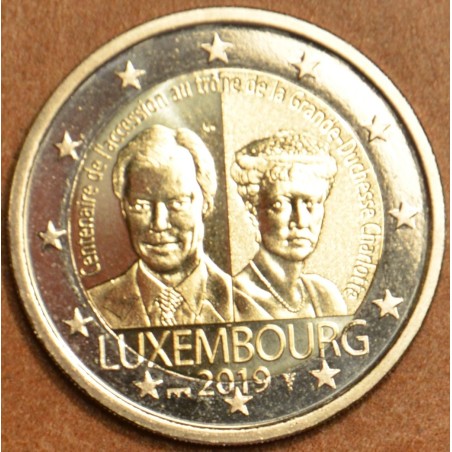 Euromince mince 2 Euro Luxembursko 2019 - 100. výročie korunovania ...