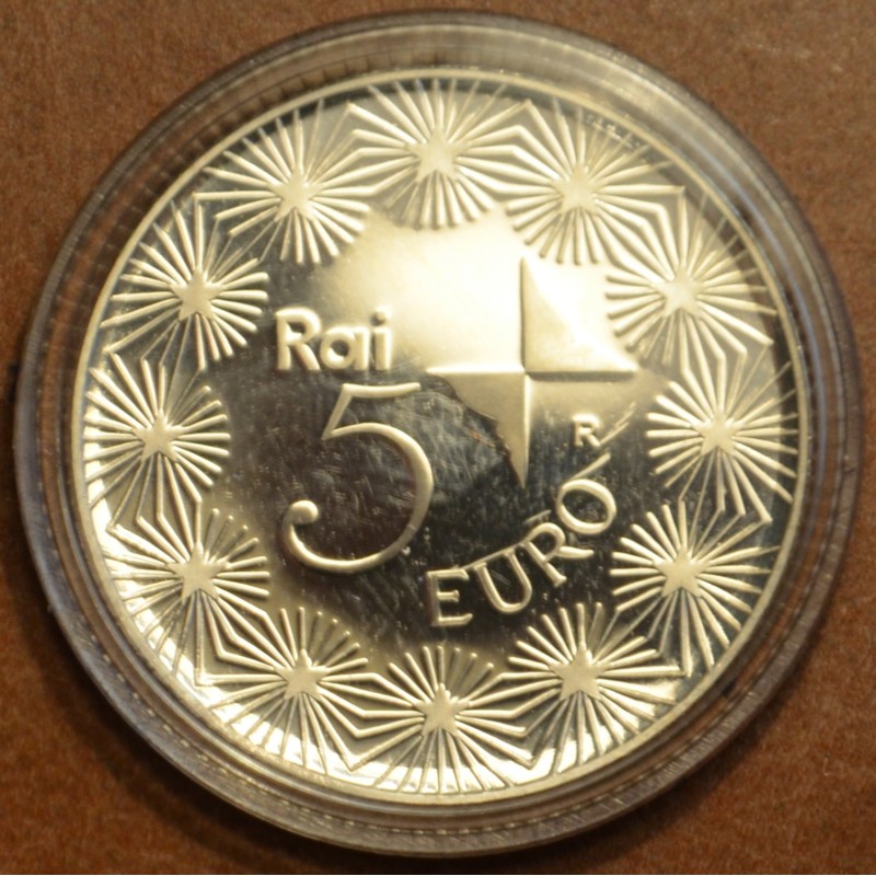 eurocoin eurocoins 5 Euro Italy 2004 - 50 years Television in Italy...