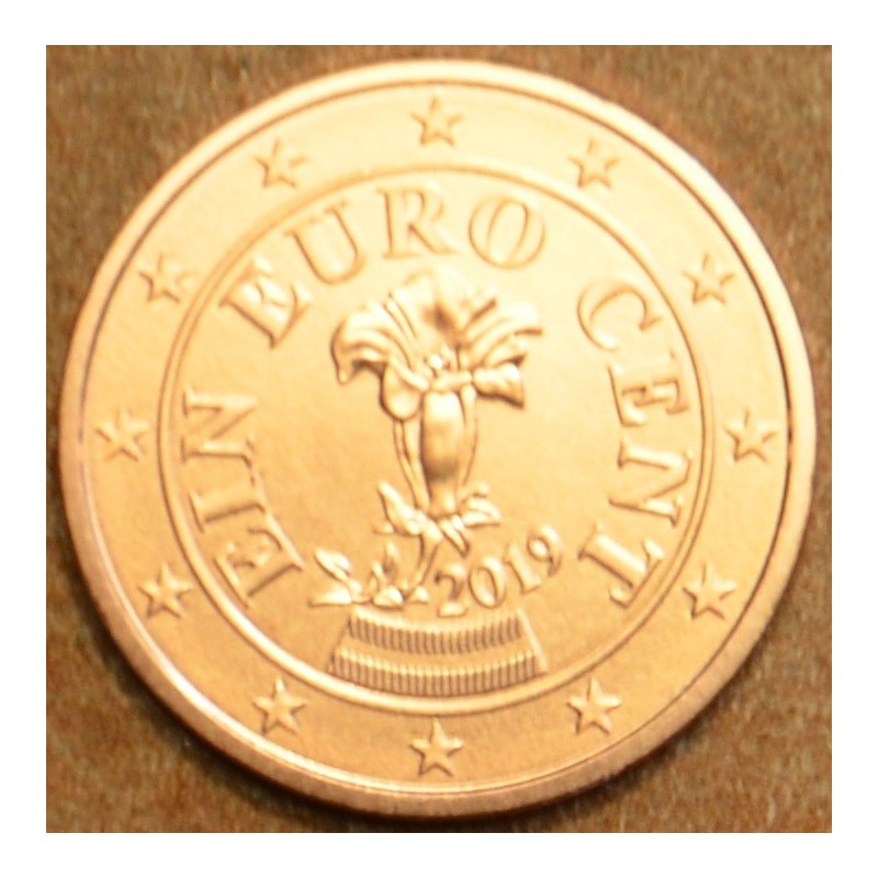 Euromince mince 1 cent Rakúsko 2019 (UNC)