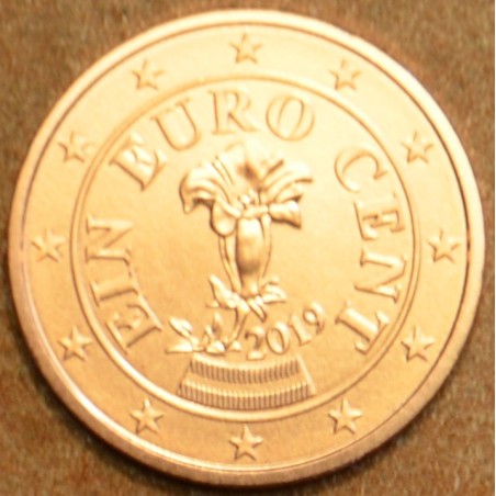 Euromince mince 1 cent Rakúsko 2019 (UNC)