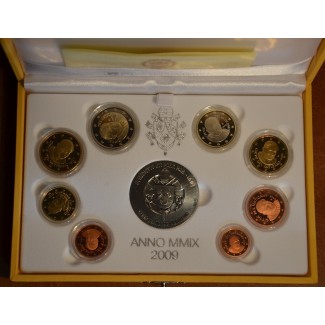 Euromince mince Sada 8 mincí Vatikán 2009 + Ag medaila (Proof)