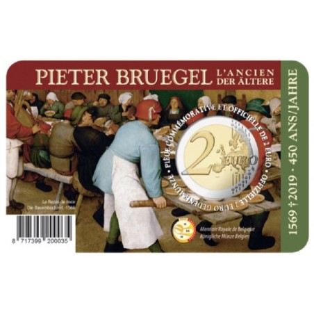 Euromince mince 2 Euro Belgicko 2019 - Pieter Bruegel (BU - holands...