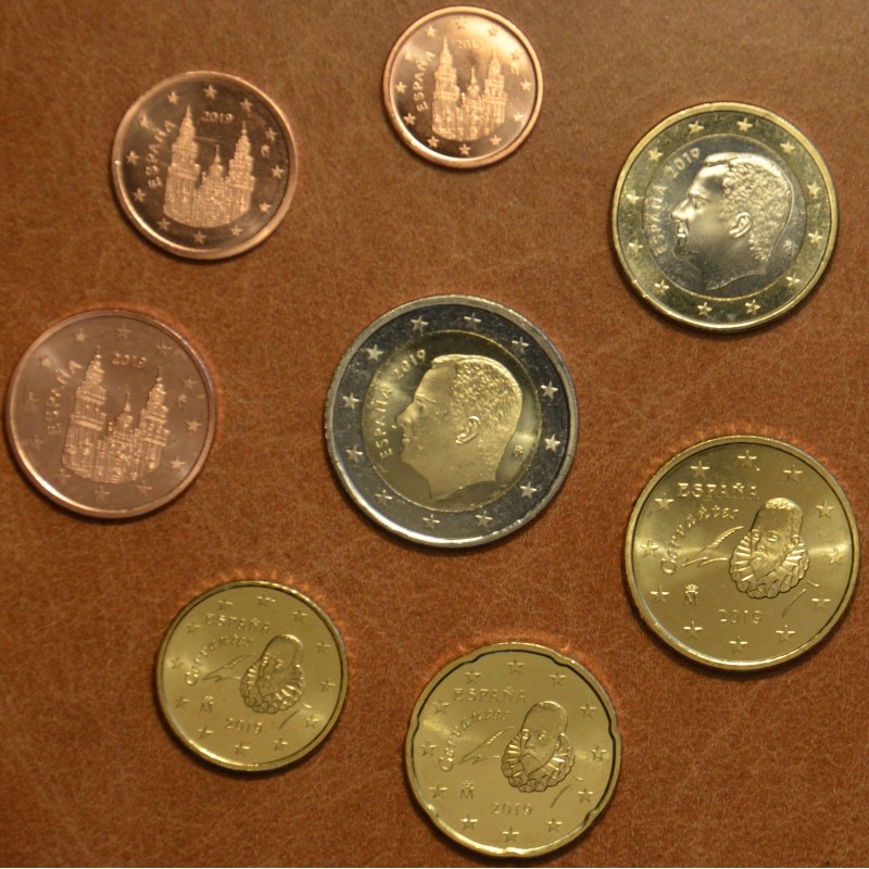 eurocoin eurocoins Set of 8 coins Spain 2019 (UNC)