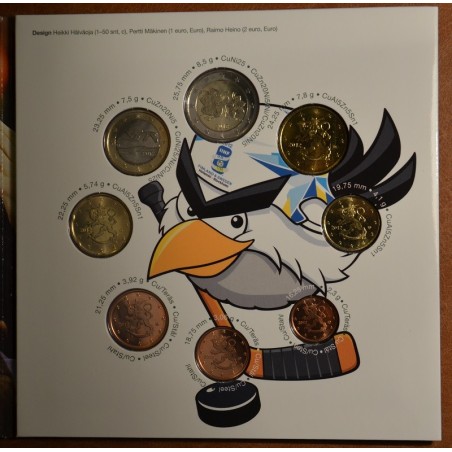 Euromince mince Fínsko 2012 - sada 8 euromincí Hokej (BU)