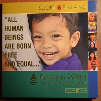 euroerme érme Finnország 2008 - 9 részes forgalmi sor (BU)