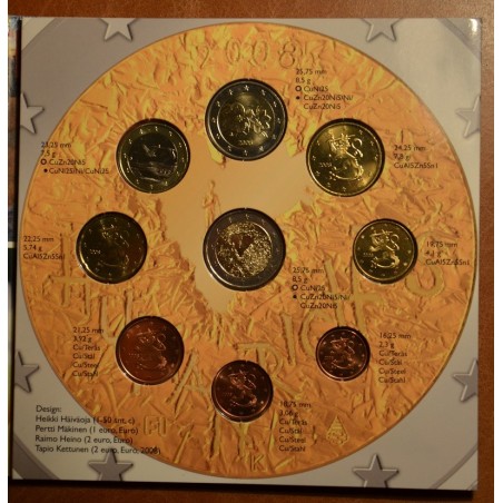 eurocoin eurocoins Finland 2008 - set of 9 eurocoins (BU)