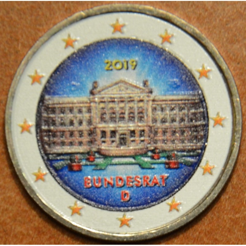 eurocoin eurocoins 2 Euro Germany 2019 - Bundesrat (colored UNC)