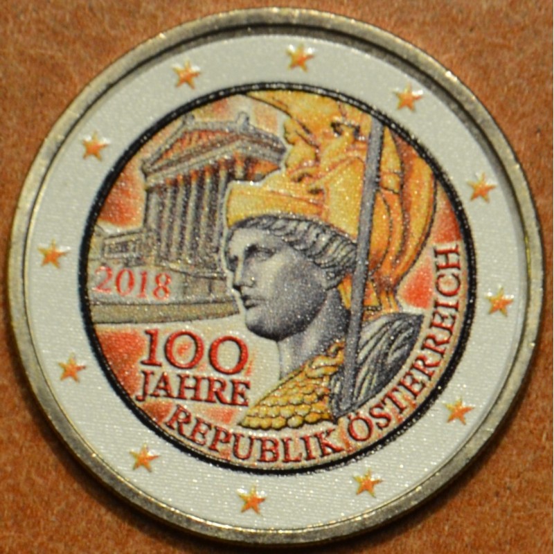 Euromince mince 2 Euro Rakúsko 2018 - 100 rokov Rakúskej republiky ...