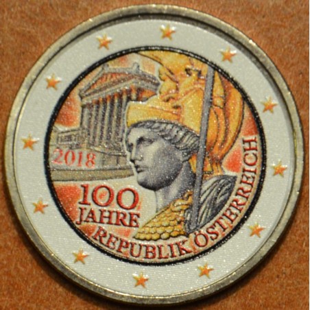 Euromince mince 2 Euro Rakúsko 2018 - 100 rokov Rakúskej republiky ...