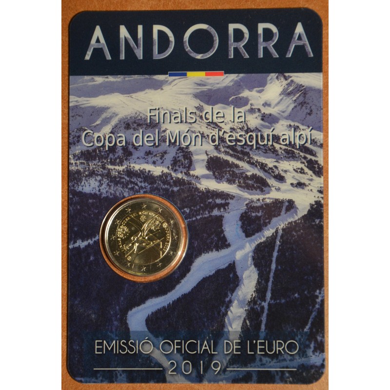 euroerme érme 2 Euro Andorra 2019 - Az alpesi síző világkupa döntőj...