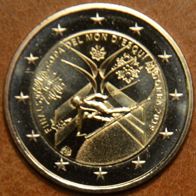eurocoin eurocoins 2 Euro Andorra 2019 - Alpine skiing World Cup Fi...