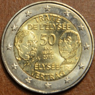 Euromince mince 2 Euro Francúzsko 2013 - 50 rokov Elizejskej zmluvy...