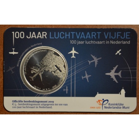 Euromince mince 5 Euro Holandsko 2019 -100 rokov letectva (UNC)