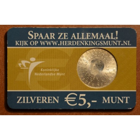 euroerme érme 5 Euro Hollandia 2004 - A királyság évfordulója (BU k...