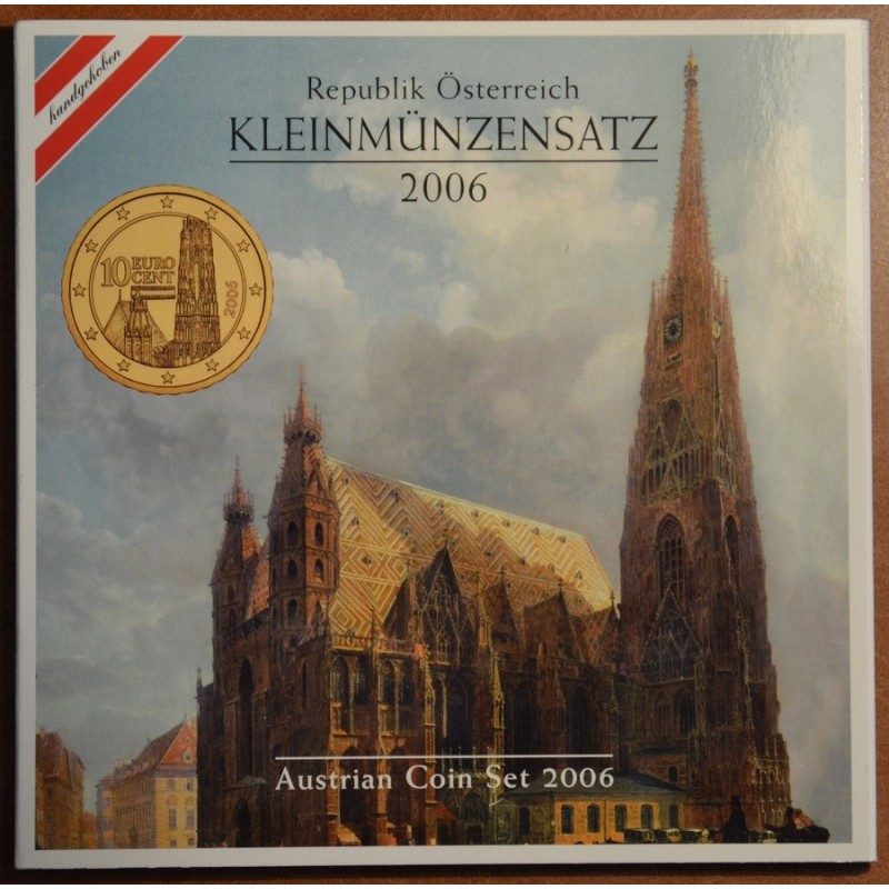 eurocoin eurocoins Austria 2006 set of 8 coins (BU)