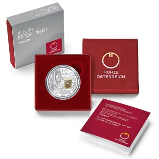 euroerme érme 10 Euro Ausztria 2019 - A lovagok történetei (Proof)