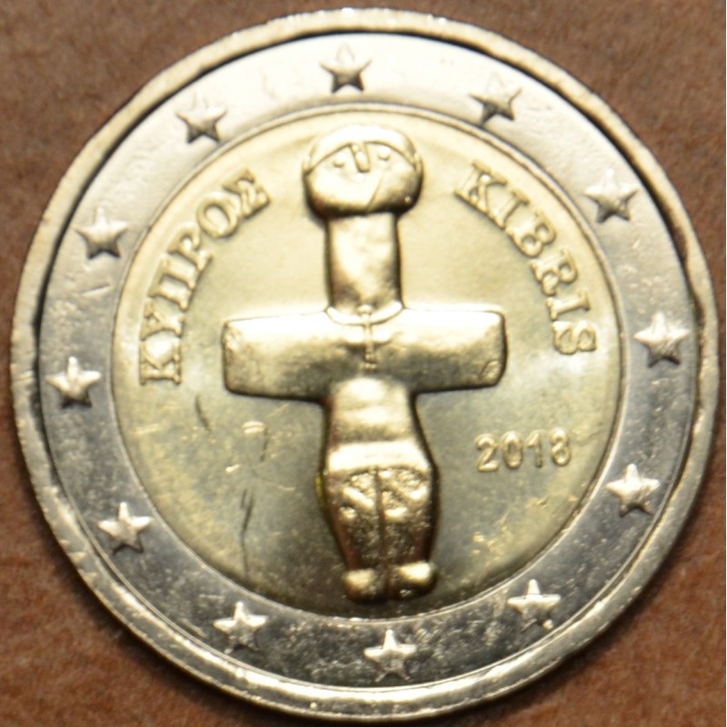 Euromince mince Poškodená 2 Euro Cyprus 2018 (UNC)