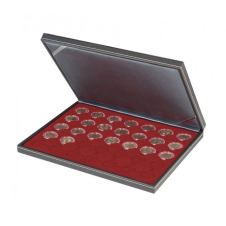 eurocoin eurocoins Lindner NERA black coin box for 35 2 Euro coins