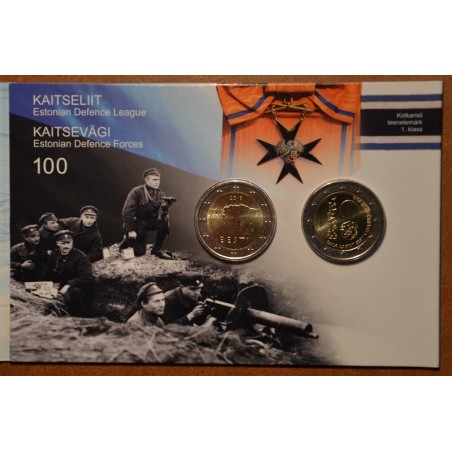 eurocoin eurocoins 2x2 Euro Estonia 2018 - 100 years of independenc...
