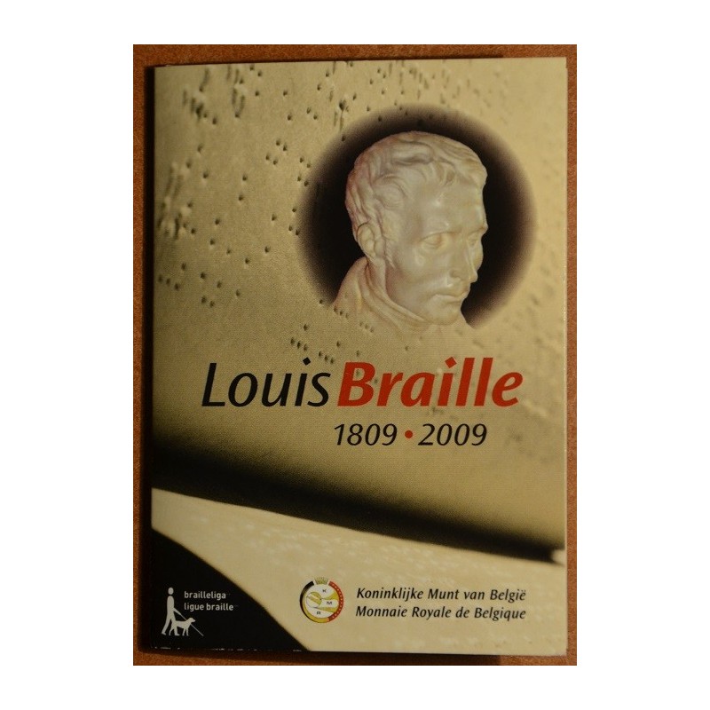 euroerme érme 2 Euro Belgium 2009 - Louis Braille születésének 200....