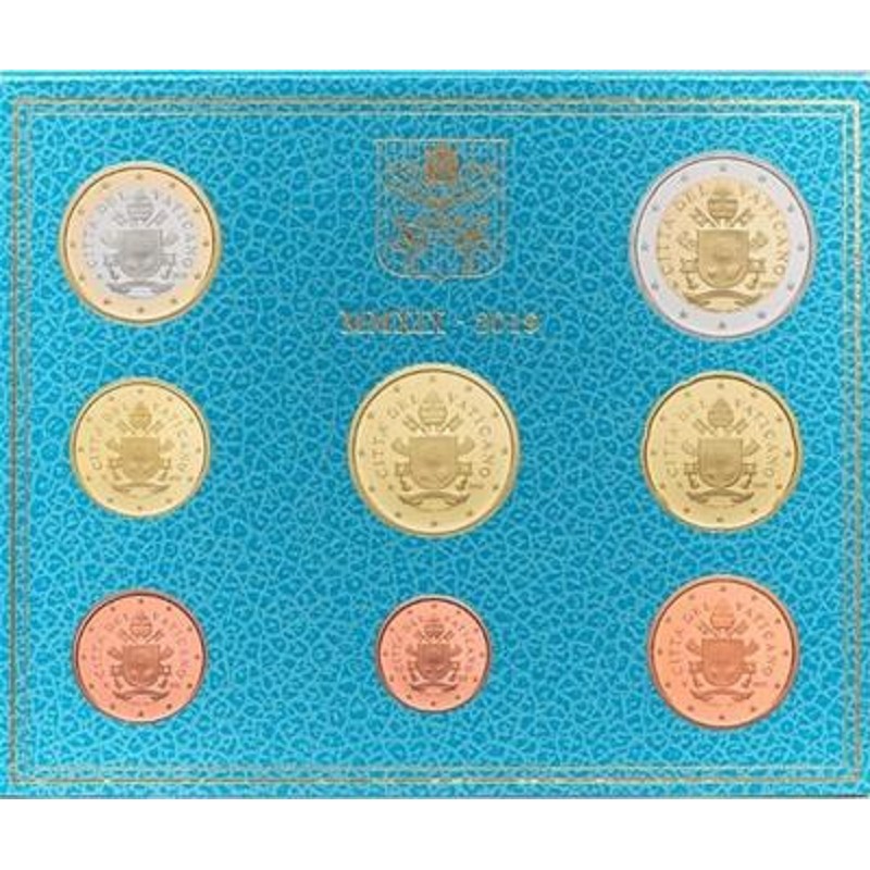 Euromince mince Vatikán 2019 sada 8 euromincí (BU)