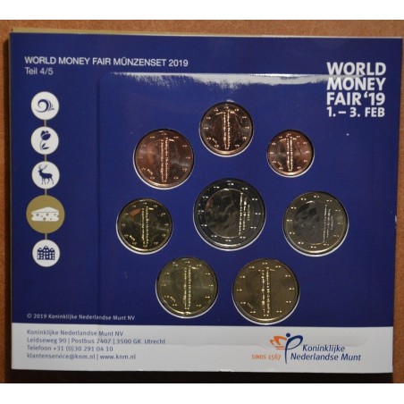 Euromince mince Sada 8 holandskych mincí 2019 - Syry WMF (BU)