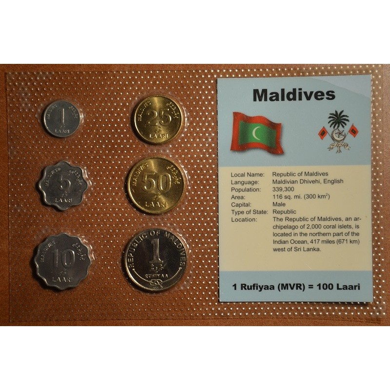 Euromince mince Maldivy (UNC)
