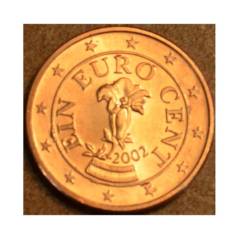 euroerme érme 1 cent Ausztria 2002 (UNC)