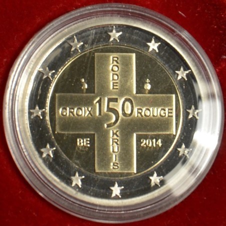 Euromince mince 2 Euro Belgicko 2014 - 150. výročie belgického Červ...